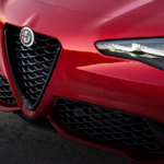 The grille of the 2025 Alfa Romeo Giulia