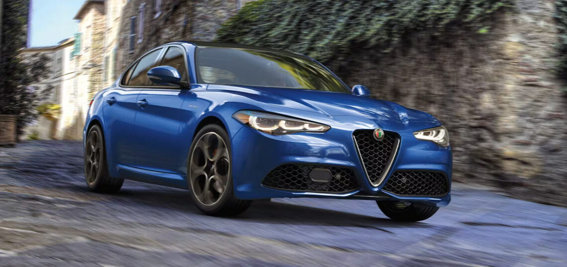 Driving in an Alfa Romeo Giulia lease